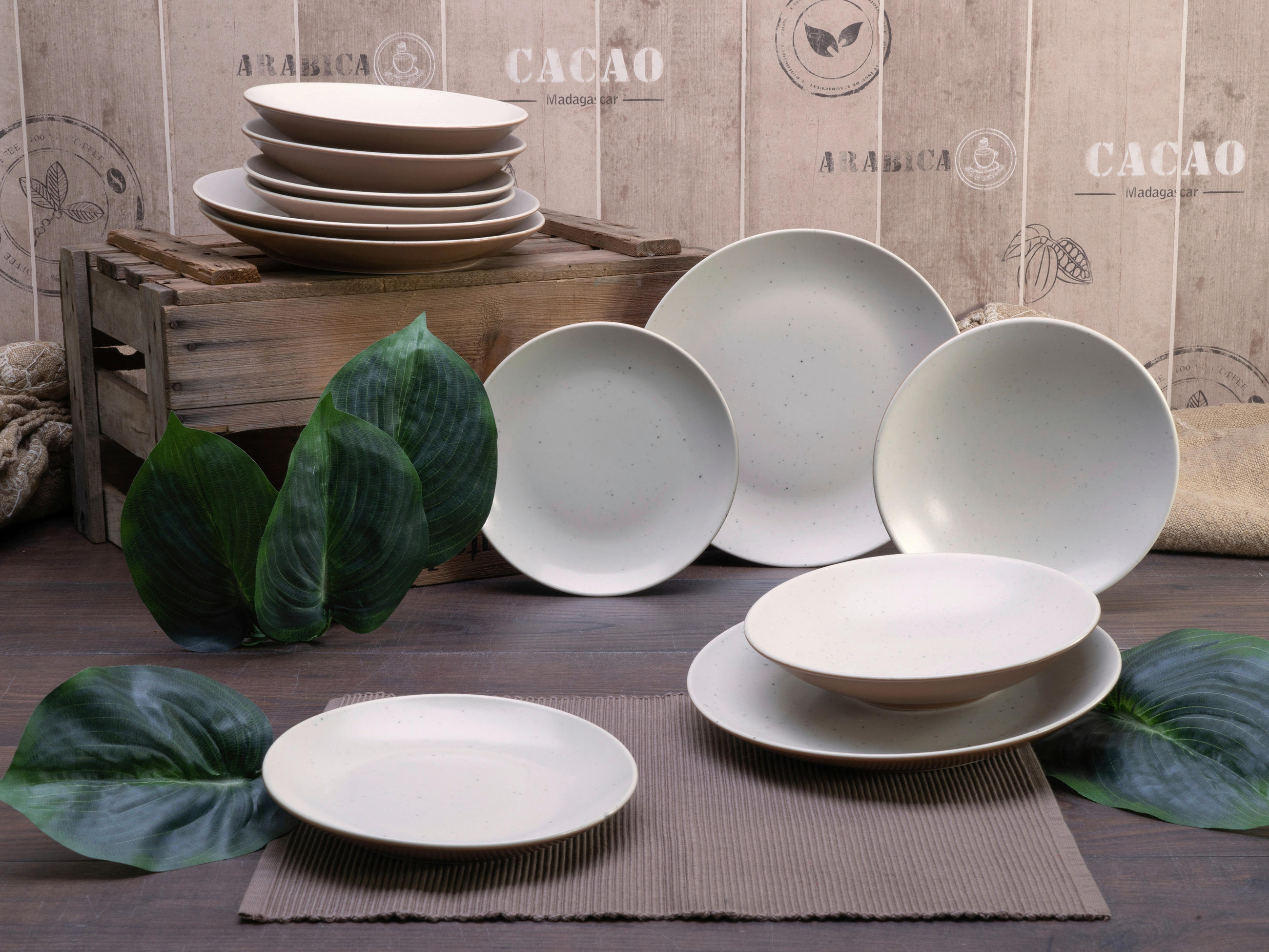 TAFELSERVICE Multicolor 12-teilig  - Multicolor, Trend, Keramik (27cm) - Creatable