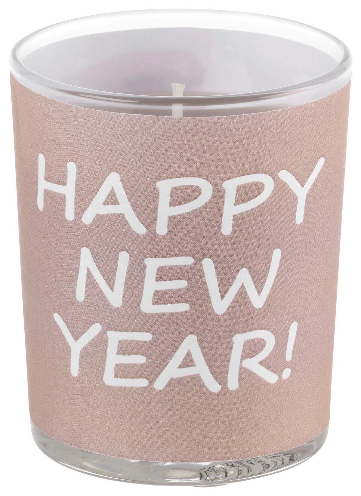 KERZE - Taupe/Hellgrau, Basics, Paraffin (6,5/7,9cm)