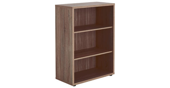 AKTENREGAL 81,8/110,5/40 cm - Trüffeleichefarben/Schwarz, KONVENTIONELL, Holzwerkstoff/Kunststoff (81,8/110,5/40cm) - Voleo