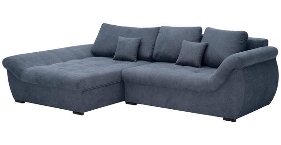 ECKSOFA Anthrazit Flachgewebe  - Anthrazit/Schwarz, Design, Kunststoff/Textil (175/278cm) - Xora