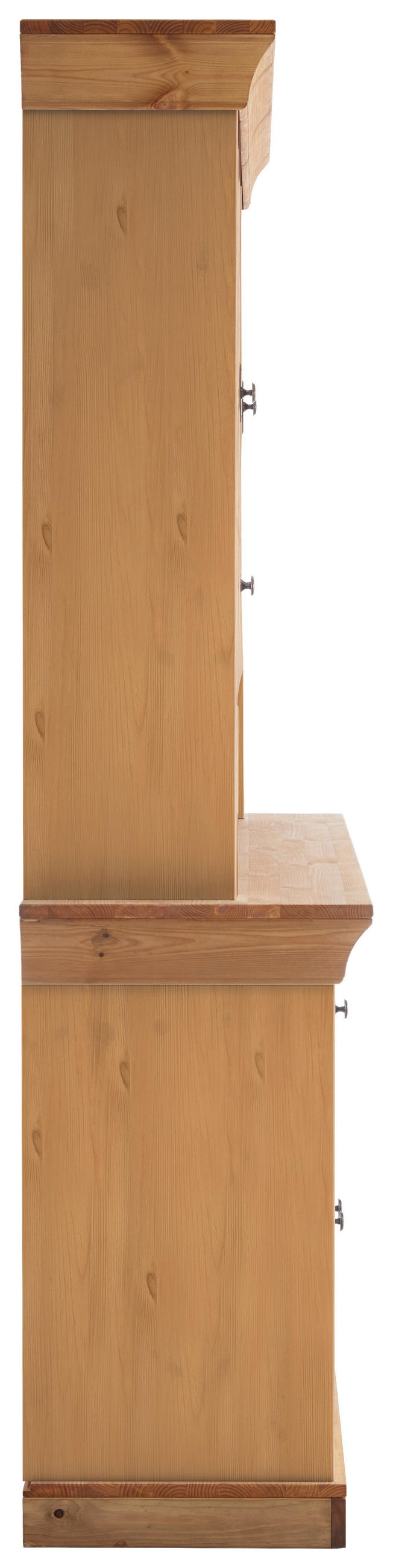 BUFFET 143/197/45 cm  in Laugenfarbig  - Laugenfarbig/Kupferfarben, ROMANTIK / LANDHAUS, Glas/Holz (143/197/45cm) - Boxxx