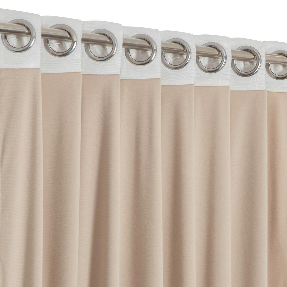 FERTIGVORHANG blickdicht  - Beige, Basics, Textil (135/280cm)