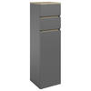 MIDISCHRANK 30/108/30 cm  - Eichefarben/Anthrazit, Design, Holzwerkstoff/Kunststoff (30/108/30cm) - home24