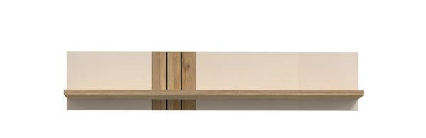 POLIțĂ DE PERETE in 120/24/21,5 cm culoare lemn stejar, nisipiu  - culoare lemn stejar/nisipiu, Design, material pe bază de lemn (120/24/21,5cm) - Cantus