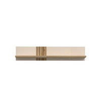 STENSKA POLICA - barve hrasta/peščene barve, Design, leseni material (120/24/21,5cm) - Hom`in