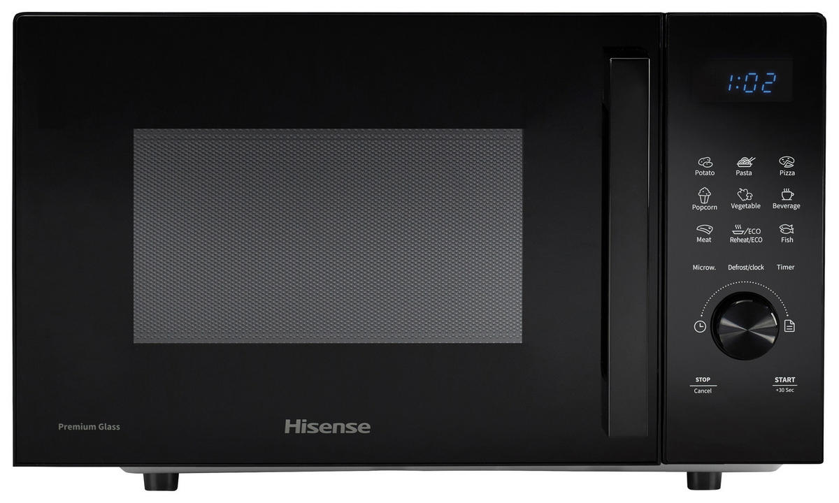 MIKROWELLE H23MOBSD1H  - Schwarz, MODERN, Glas/Kunststoff (48/29,5/33,7cm) - Hisense