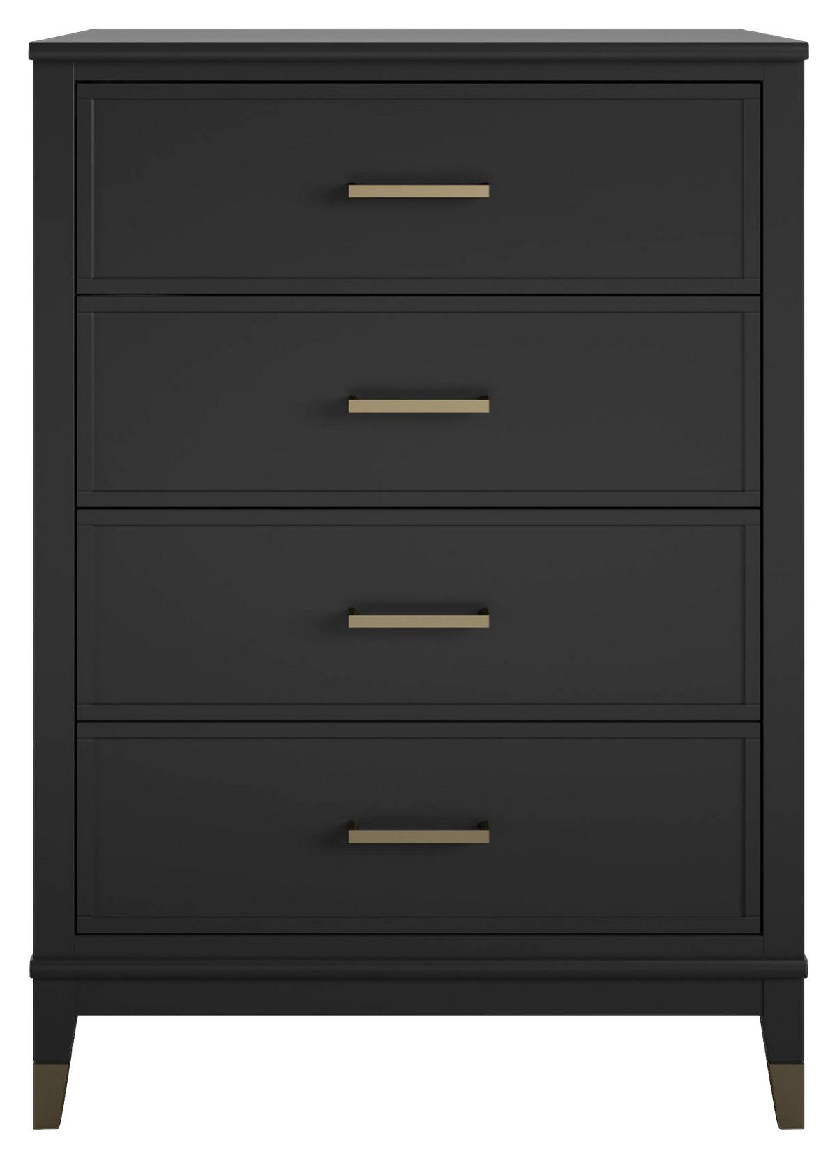 KOMMODE  in 76/106/50 cm  - Schwarz/Bronzefarben, Design, Holzwerkstoff/Metall (76/106/50cm) - MID.YOU
