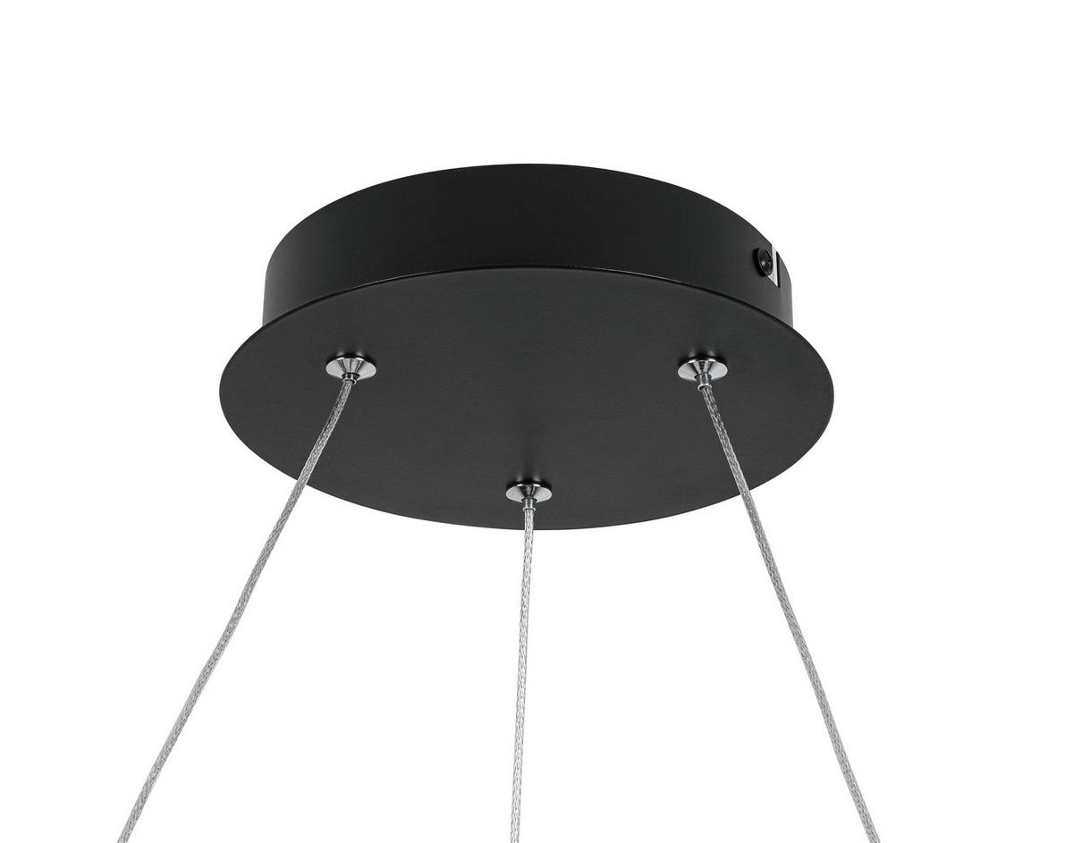 LED-HÄNGELEUCHTE 60/120 cm  - Schwarz, Basics, Kunststoff/Metall (60/120cm) - Novel