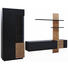 WOHNWAND in Eichefarben, Dunkelgrau - Eichefarben/Dunkelgrau, Design, Holz/Holzwerkstoff (325/190/52cm) - Ambiente WOHNWAND in Eichefarben, Dunkelgrau - Eichefarben/Dunkelgrau, Design, Holz/Holzwerkstoff (325/190/52cm) - Ambiente