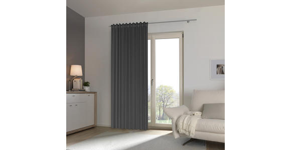 FERTIGVORHANG Verdunkelung - Anthrazit, Basics, Textil (140/300cm) - Esposa