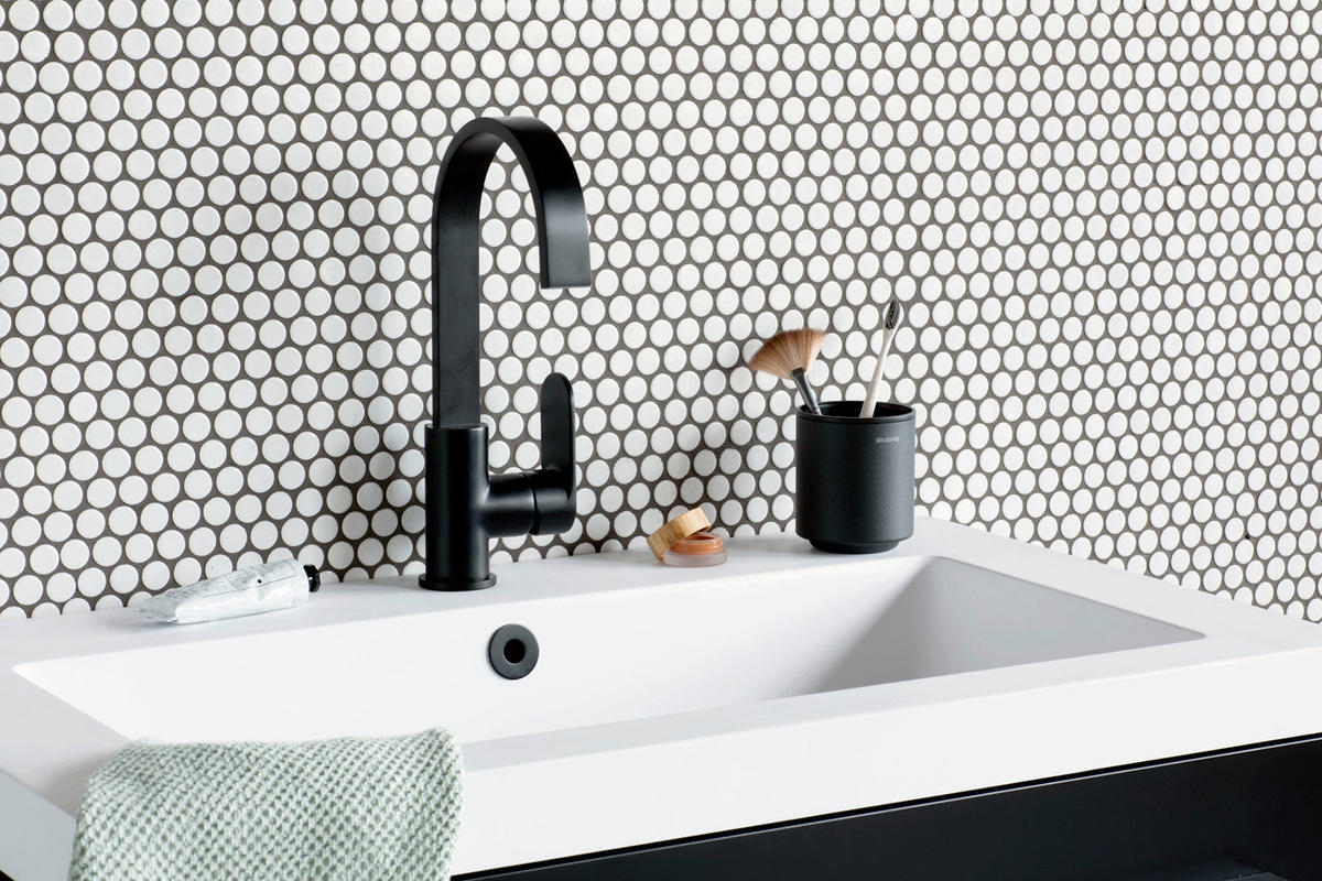 KUPAONSKA ČAŠA  siva  metal, plastika  MINDSET  - siva, Basics, metal/plastika (8.1/9.4/8.1cm) - Brabantia