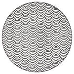 SPEISETELLER Tokyo  26,5 cm   - Schwarz/Weiß, Trend, Keramik (26,5cm) - Novel