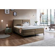 BOXSPRINGBETT 160/200 cm  in Braun  - Schwarz/Braun, KONVENTIONELL, Textil/Metall (160/200cm) - Dieter Knoll