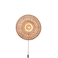 WANDLEUCHTE 50/23 cm   - Naturfarben, Basics, Holz (50/23cm) - Good & Mojo