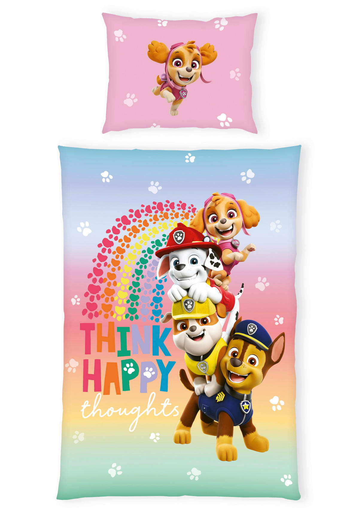 POVLEČENÍ TLAPKOVÁ PATROLA 140/200 cm  - vícebarevná, Konvenční, textil (140/200cm)