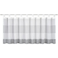 KURZGARDINE    140/50 cm  - Weiß/Grau, Basics, Textil (140/50cm) - Esposa