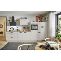 KÜCHENBLOCK PN 80 360 cm  in Eichefarben, Kaschmir  - Kaschmir/Eichefarben, Design, Holzwerkstoff/Metall (360cm) - Pino