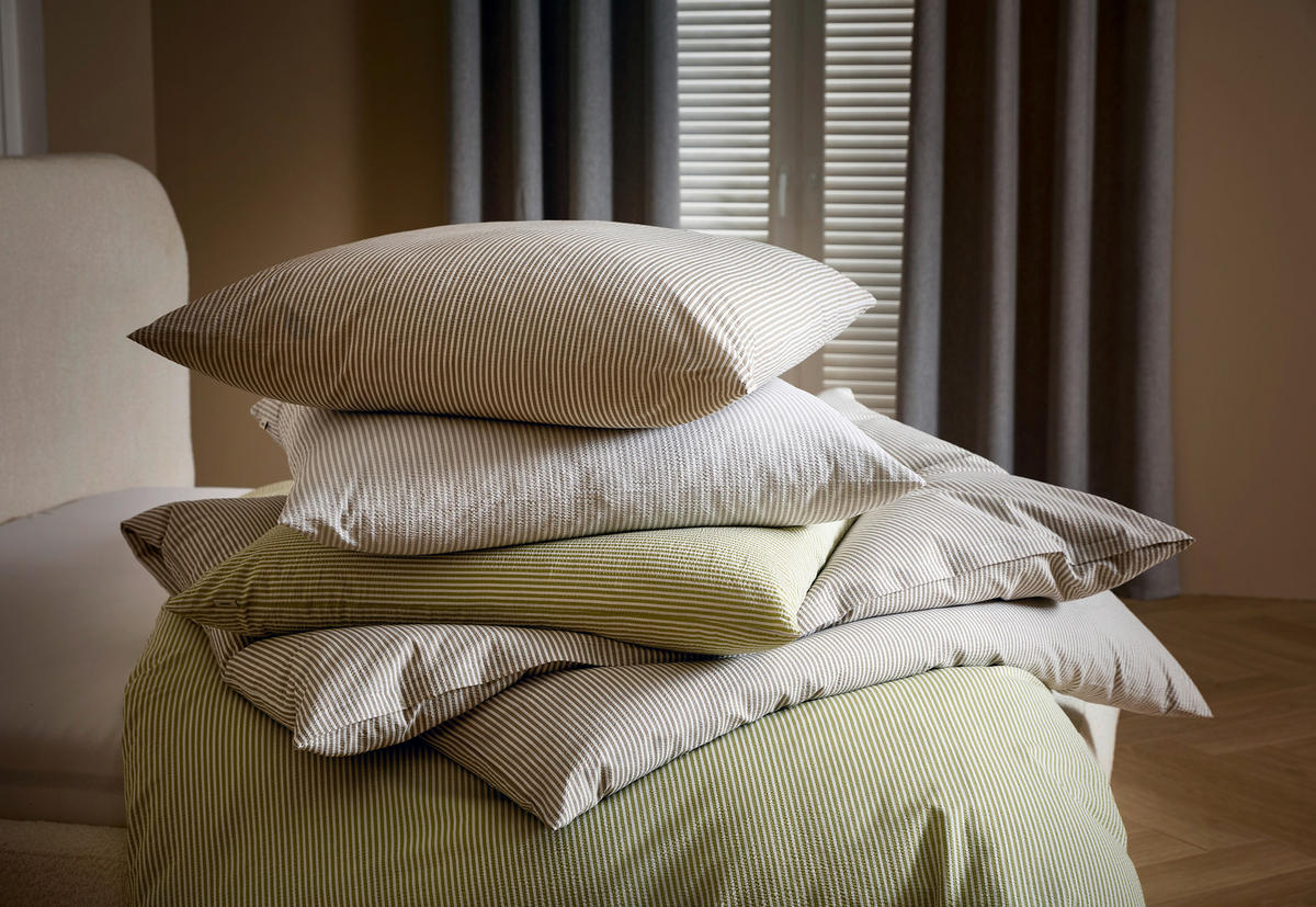 BETTWÄSCHE BENTE Seersucker 135/200 cm  - Taupe/Beige, Design, Textil (135/200cm) - Esprit