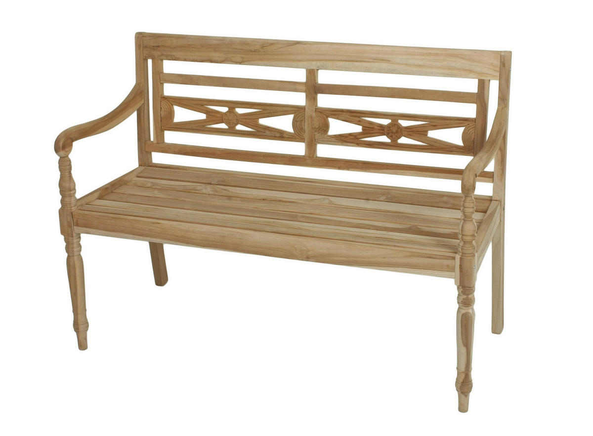 ZAHRADNÍ LAVICE dřevo - přírodní barvy, Basics, dřevo (120/86/55cm) - Gardenson