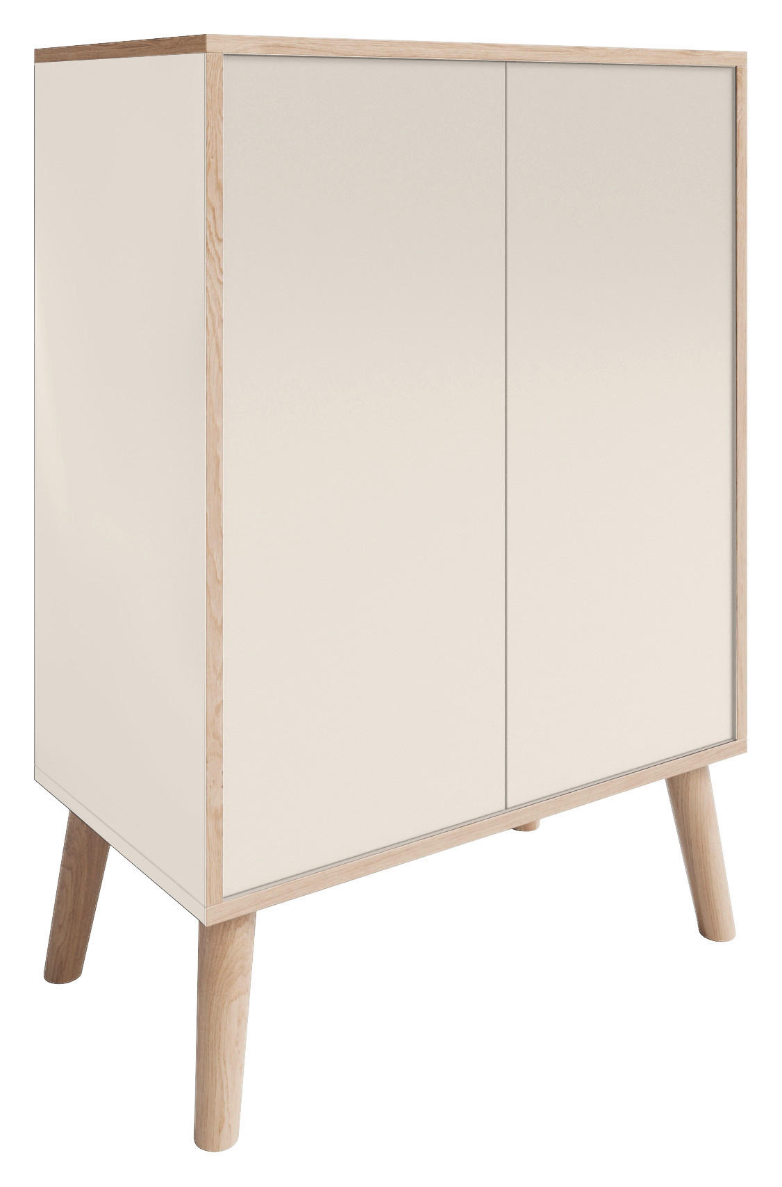 MIDISCHRANK 60/87/32,5 cm  - Champagner/Eiche Artisan, MODERN, Holzwerkstoff/Kunststoff (60/87/32,5cm) - MID.YOU