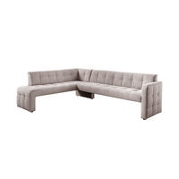 KLUPA KUTNA  cappuccino  drvo, tekstil, drvni materijal      - cappuccino/crna, Moderno, drvni materijal/drvo (265/197cm) - Livetastic