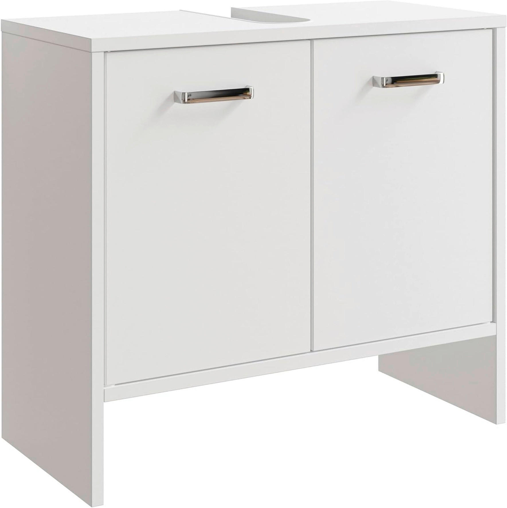 WASCHBECKENUNTERSCHRANK 60,6/54,3/28,4 cm  - Chromfarben/Weiß, Basics, Holzwerkstoff (60,6/54,3/28,4cm) - Pelipal