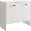 WASCHBECKENUNTERSCHRANK 60,6/54,3/28,4 cm  - Chromfarben/Weiß, Basics, Holzwerkstoff (60,6/54,3/28,4cm) - Pelipal