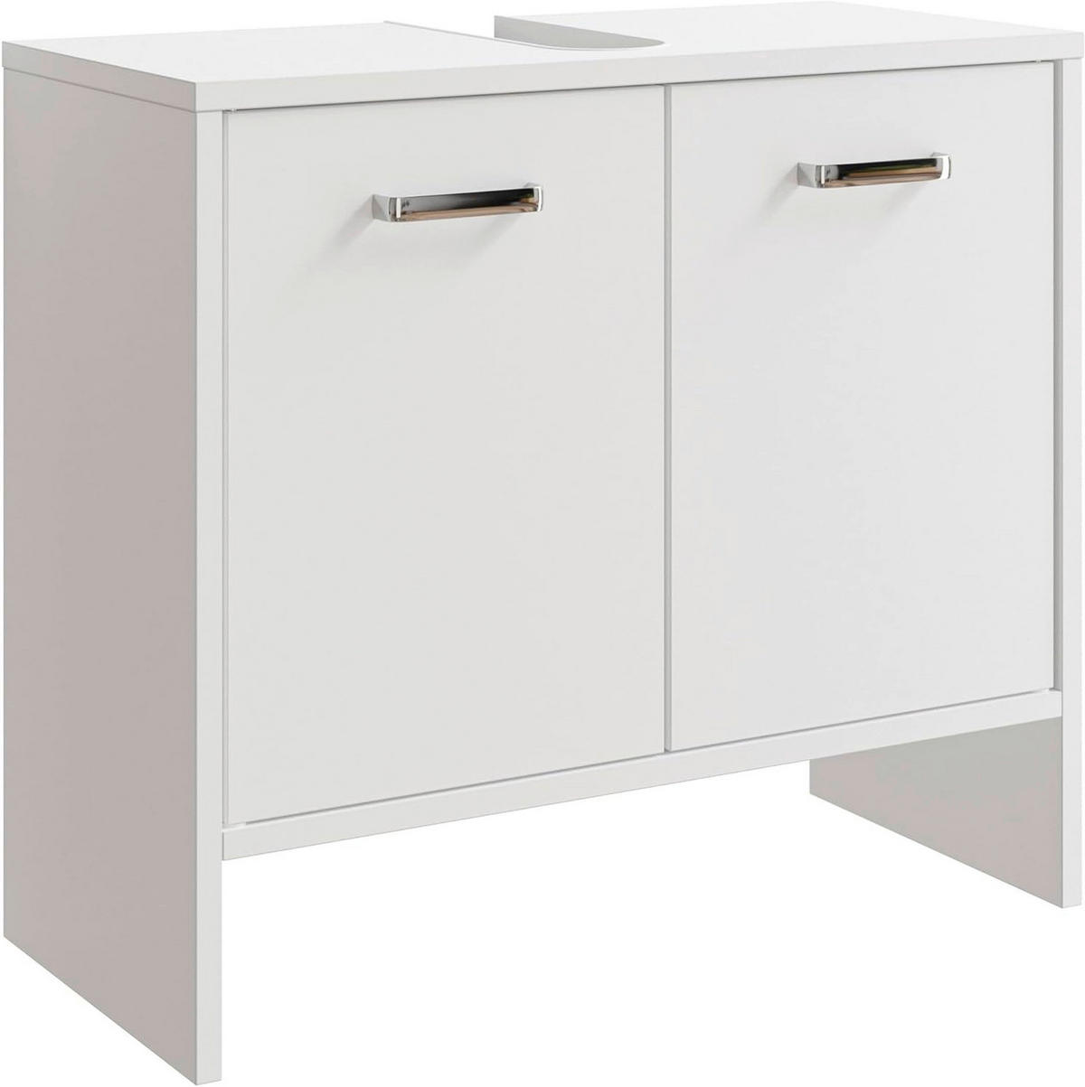 WASCHBECKENUNTERSCHRANK 60,6/54,3/28,4 cm  - Chromfarben/Weiß, Basics, Holzwerkstoff (60,6/54,3/28,4cm) - Pelipal