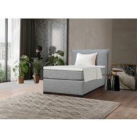 BOXSPRINGBETT 90/200 cm  in Anthrazit, Grau, Beige, Ecru  - Ecru/Anthrazit, MODERN, Karton/Holz (90/200cm) - MID.YOU