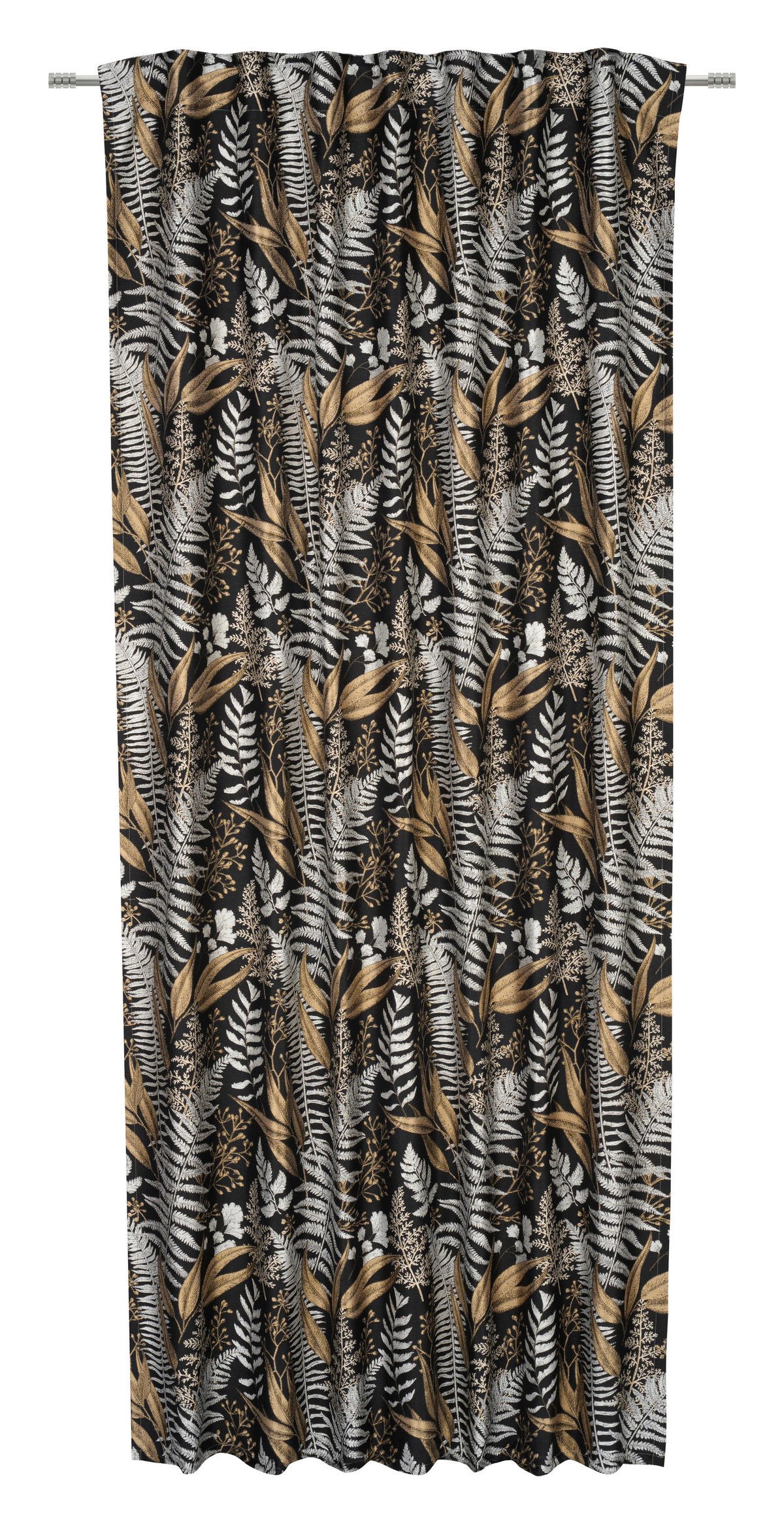 FERTIGVORHANG blickdicht  - Schwarz, Trend, Textil (135/245cm) - Esposa