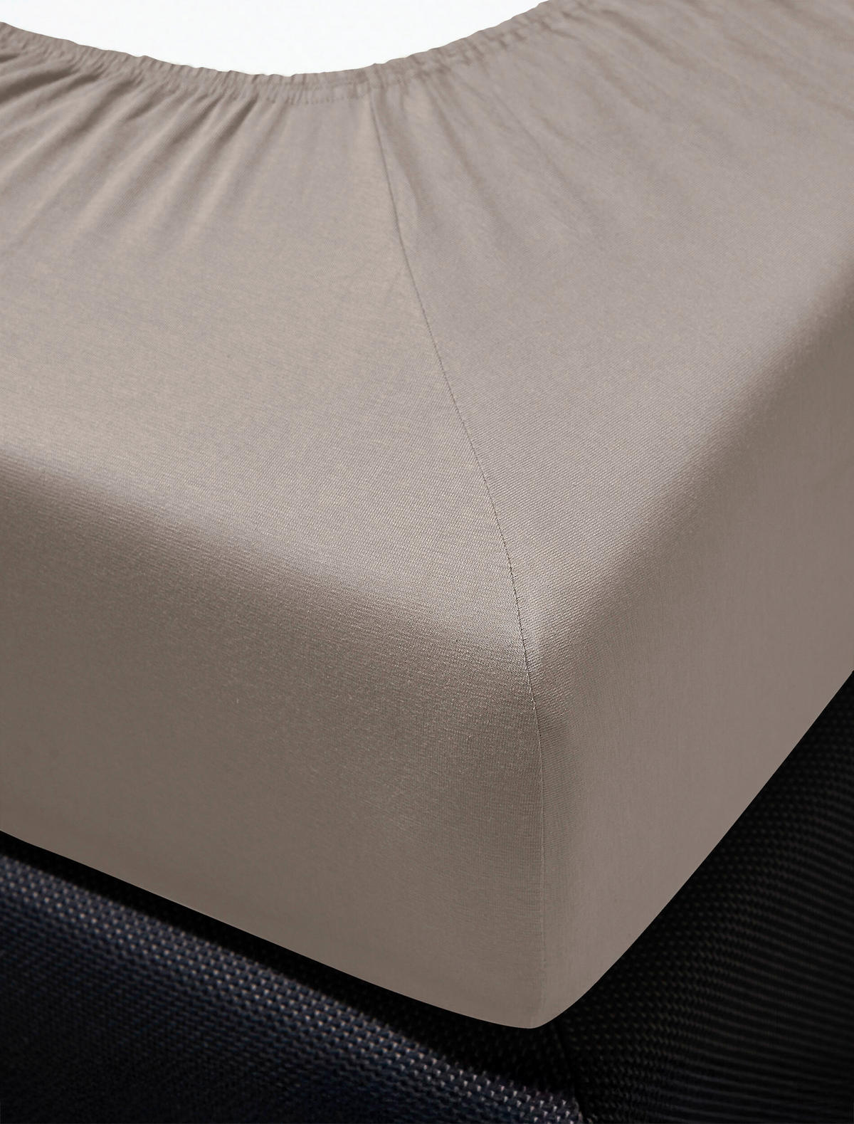 SPANNBETTTUCH Jersey  - Braun, Basics, Textil (180-200/200-220cm) - Irisette