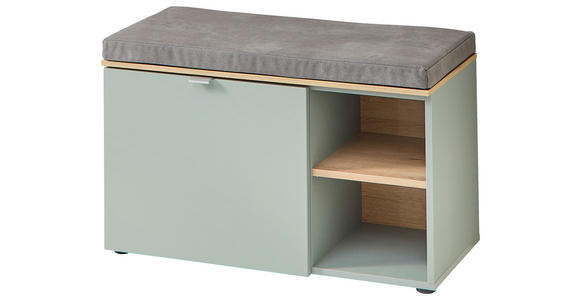 GARDEROBE 5-teilig  in 264/202/38 cm  - Salbeigrün/Eiche Artisan, Design, Glas/Holzwerkstoff (264/202/38cm) - Xora