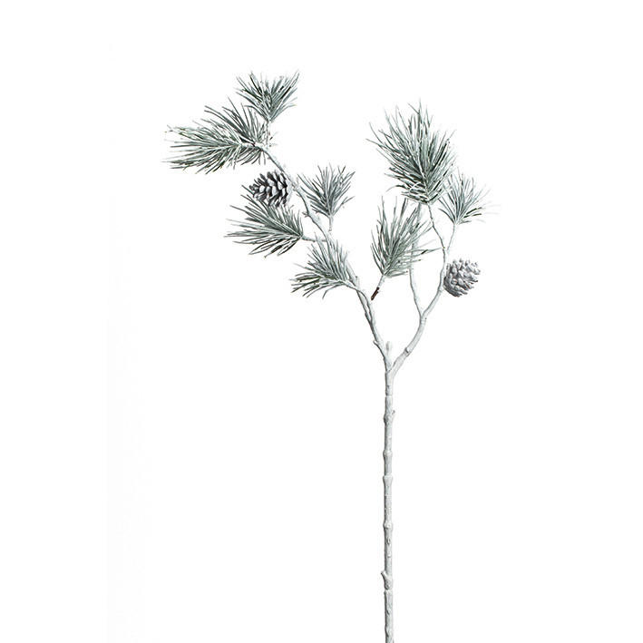 CVIJEĆE UMJETNO - bijela/zelena, Basics, metal/plastika (18/65/10cm) - Leonardo