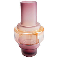 VASE 35,5 cm  - Goldfarben/Rosa, KONVENTIONELL, Glas (20/35,5cm) - Kare-Design