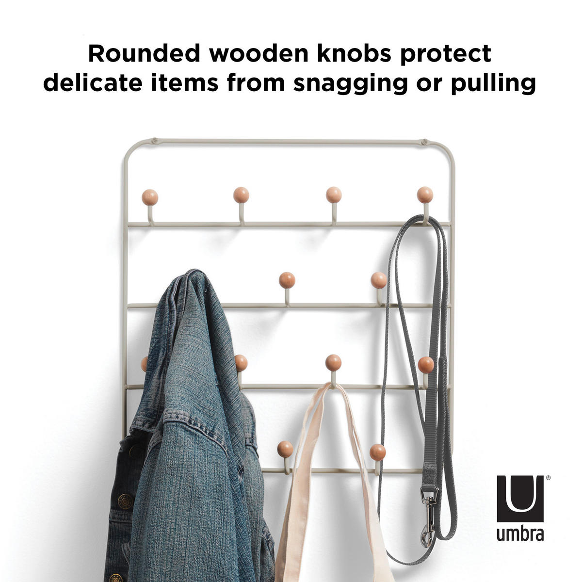 WANDGARDEROBE  in Weiß  - Weiß, Basics, Metall (36/60/9cm) - Umbra