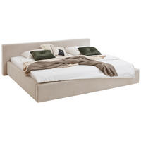 POLSTERBETT 240/200 cm,  in Beige, Lattenrost, Bettkasten,  - Beige, Basics, Holz/Textil (240/200cm) - Boxxx