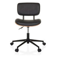 DREHSTUHL Schwarz  - Schwarz, MODERN, Leder/Kunststoff (59/73-83/59cm) - MID.YOU