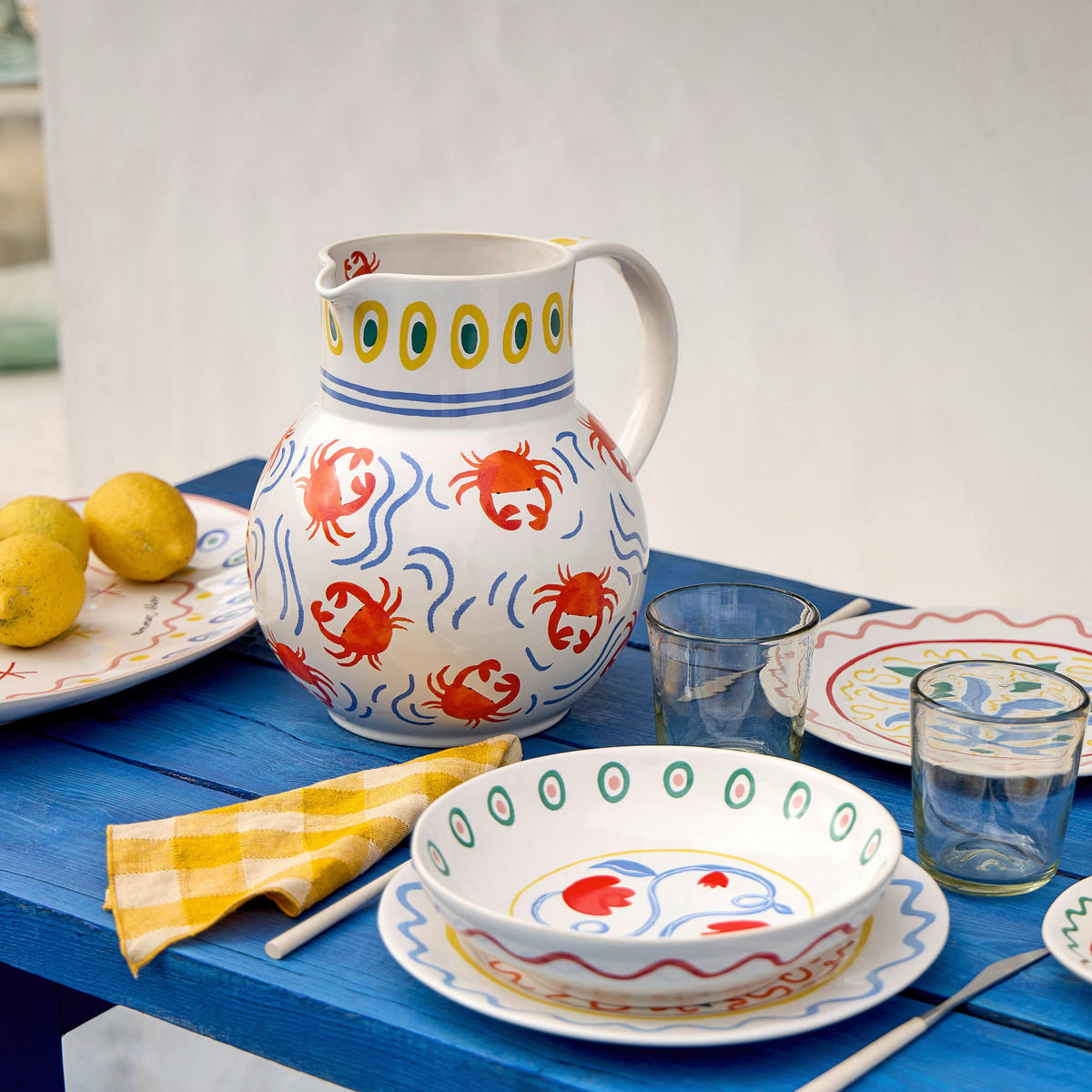 SUPPENTELLERSET Multicolor 6-teilig Feinsteinzeug SUMMER BLISS  - Multicolor, Basics, Keramik (23cm) - Costa Nova