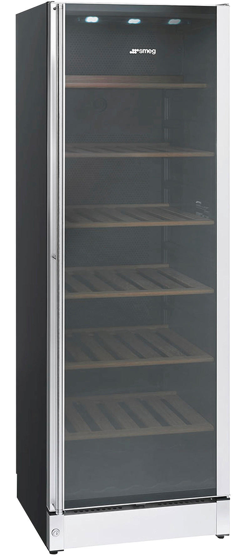WEINKÜHLSCHRANK SCV115G  - Edelstahlfarben, Basics, Metall (65/185/60cm) - SMEG