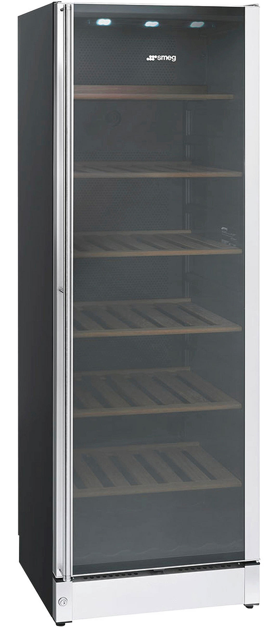 WEINKÜHLSCHRANK SCV115G  - Edelstahlfarben, Basics, Metall (65/185/60cm) - SMEG