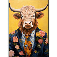 KUNSTDRUCK Tiere 70/100 cm  - Multicolor/Schwarz, Trend, Holz/Kunststoff (70/100cm) - Monee