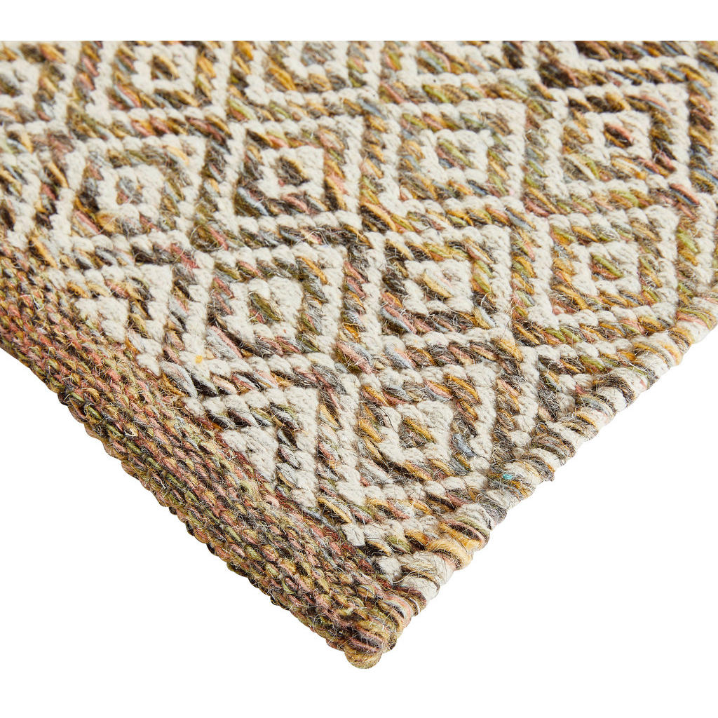 Thumbnail - Linea Natura Läufer Jupiter, Mehrfarbig, Textil, Abstraktes, rechteckig, 80x200 cm, AZO-frei, Handmade in India, beidsei...