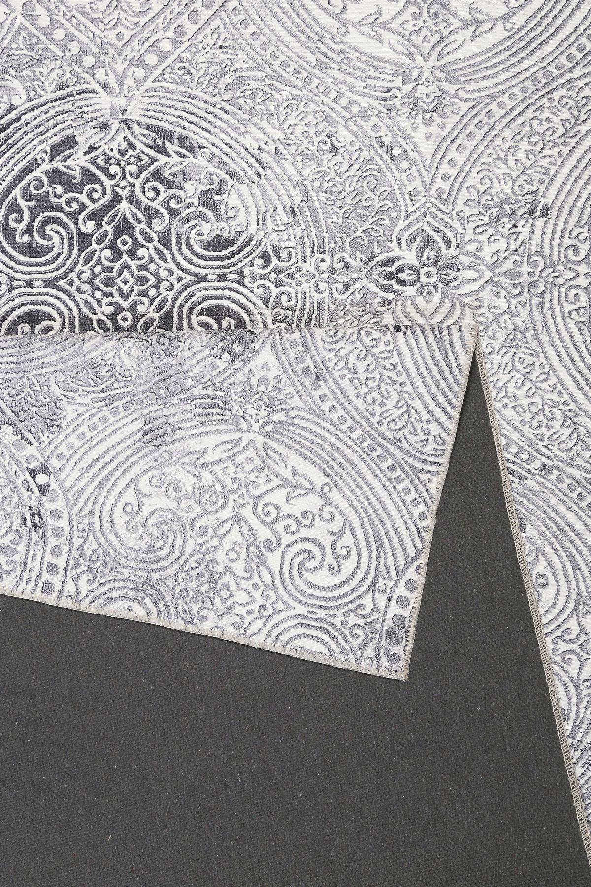 VINTAGE-TEPPICH 130/190 cm Grace Grau  - Grau, Design, Textil (130/190cm) - WECON HOME