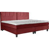 BOXSPRINGBETT 240/200 cm  in Rot  - Wengefarben/Rot, Trend, Holz/Textil (240/200cm) - Esposa