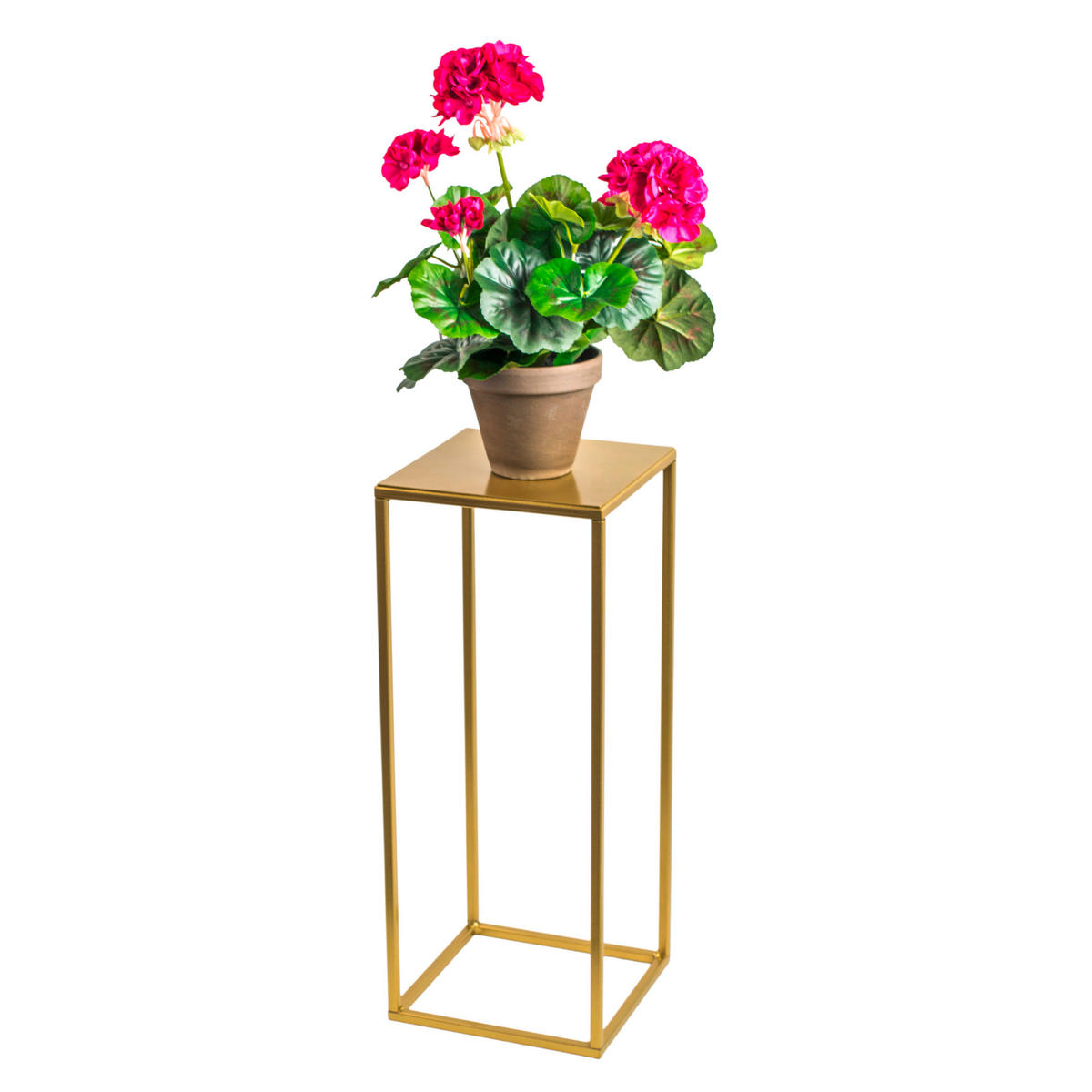 BLUMENSTÄNDER in Metall  - Goldfarben, Basics, Metall (19/47/19cm)