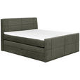 BOXSPRINGBETT 180/200 cm  in Dunkelgrau  - Dunkelgrau, KONVENTIONELL, Textil (180/200cm) - Carryhome