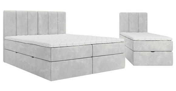 FAMILIENBETT - Hellgrau/Schwarz, Design, Holzwerkstoff/Kunststoff (210/200cm) - Esposa