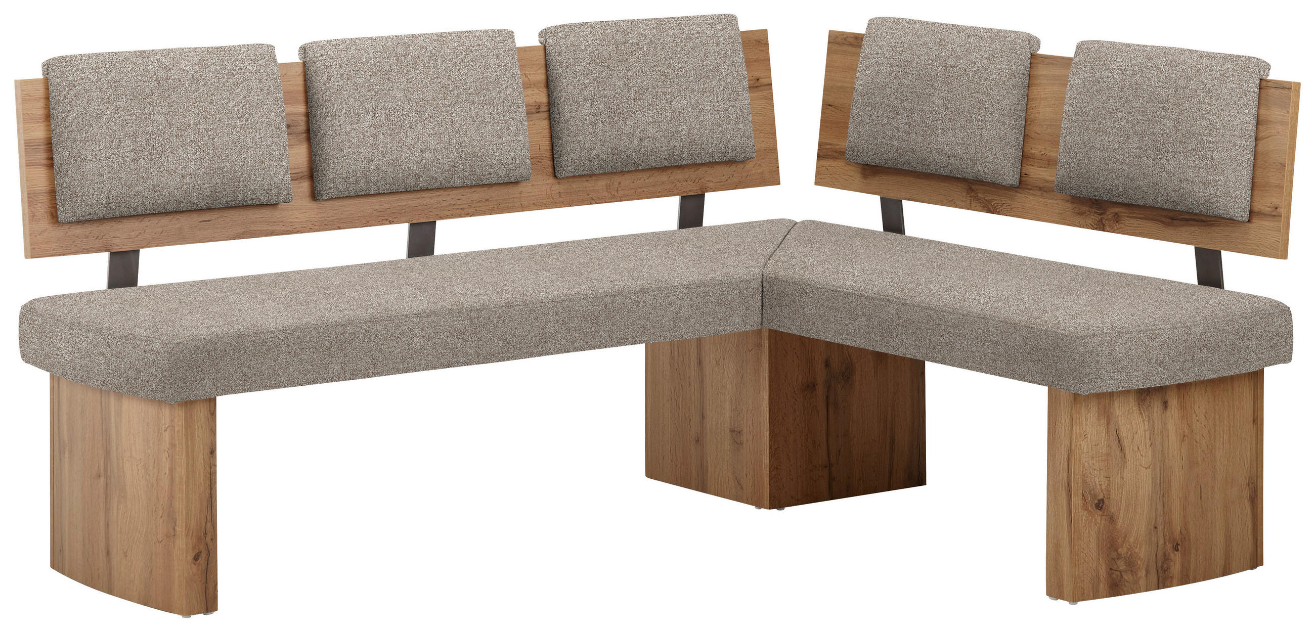 ECKBANK 180/140 cm  in Eichefarben, Hellbraun  - Hellbraun/Eichefarben, KONVENTIONELL, Holzwerkstoff/Textil (180/140cm) - Cantus