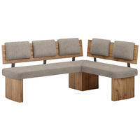 ECKBANK 195/155 cm  in Eichefarben, Hellbraun  - Hellbraun/Eichefarben, KONVENTIONELL, Holzwerkstoff/Textil (195/155cm) - Cantus
