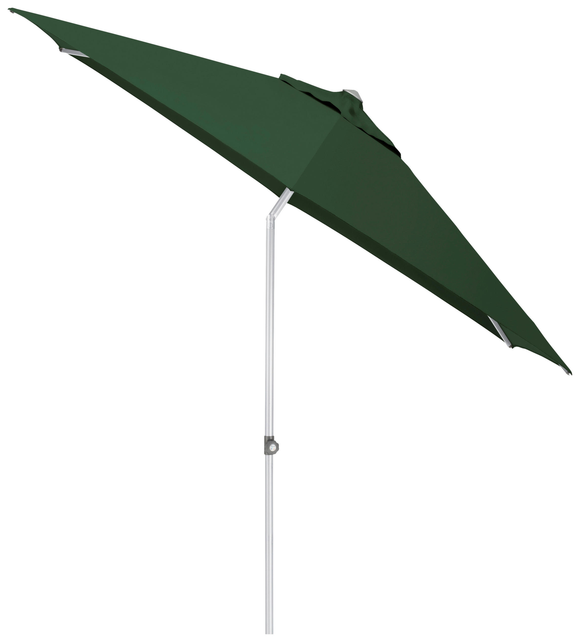 SONNENSCHIRM 270 cm Grün  - Silberfarben/Grün, Basics, Textil/Metall (270cm) - Kettler